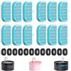 GIOTOHUN Fontana per gatti filtro fontana: 24 filtri per fontana per gatti - 12 filtri ai carboni attivi + 12 filtri in schiuma - filtro fontana per bere gatti - filtro multiplo - depilazione