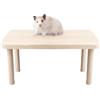 Sporgo Piattaforma per criceto: piattaforma in legno per criceti, accessorio per criceti, gabbia, podio da gioco per criceti nani, piattaforma da arrampicata in legno per criceto
