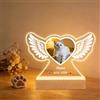 Umitive Luminaria Personalizzata per Cani,Lampada LED con Foto & Nome del Cane, Design con Cuore & Impronte, Regalo Commemorativo per la Perdita dell'Animale Domestico con Data (Stile 01)