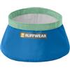 RUFFWEAR Ciotola da viaggio per cani da trail runner, pieghevole, leggera e compatta, ciotola per acqua e per alimenti per animali domestici, design pieghevole impermeabile, piscina blu