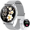 Doomixs Orologio Smartwatch Donna con Chiamate Bluetooth: 1.32 AMOLED Smart Watch da Cardiofrequenzimetro Pressione Sanguigna Sonno Sport Contapassi Impermeabile IP68 Fitness Watches per IOS e Android