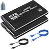 Thalire Scheda di Acquisizione Video 4K HDMI USB 3.0-1080p 60fps/2k 30fps Loop-Through - Compatibile PS5, Xbox Series X/S, PC, OBS - Per Streaming & Gaming Nero