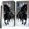 Haninsuze Cover per Samsung Galaxy A50 / A50s / A30s, Custodia Interno TPU Antiurto Portafoglio con Disegni [schede Fessura] [Supporto Stand] Cover Libro in PU Pelle (Cavallo)