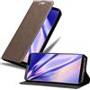 Cadorabo Custodia Libro per Cubot X19 in Bruno Café - con Vani di Carte, Funzione Stand e Chiusura Magnetica - Portafoglio Cover Case Wallet Book Etui Protezione