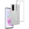REY Pack 3X Cover in Gel TPU Trasparente per Samsung Galaxy A36 5G - A56 5G, Ultra Sottile 0,33 mm, Morbido Flessibile, Custodia Silicone