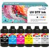 Oritdge UV DTF Encre 500 ml per UV DTF Label Inchiostro per film UV DTF A B compatibile con Epson XP600 TX800 i3200 i1600 L805 1390 DX5 DX6 DX7 DX10 UV stampante