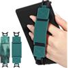 MoKo 2PC Cinturino di Sicurezza per 6-8 eReaders Fire Tablet-Kobo/Voyaga/Lenovo/Sony Kindle E-Book Tablet, Cinturino da Mano Versatile ad Alta Elasticità Supporto Antiscivolo, Smeraldo+Verde Foresta
