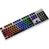 YMDK Bianco Nero Pudding Tedesco ISO QWERTZ Double Shot PBT Shine Through Keycap Profilo OEM personalizzato Keycaps per interruttori MX Tastiera Meccanica