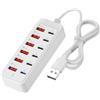 Generico Stazione Di Ancoraggio USB C | Adattatore Multiporto 12 In 1,Hub Dock USB C Con Ricarica Rapida | per Laptop Telefono Desktop Tablet Casa Ufficio Stanza di Studio Sala Caffè Biblioteca Lounge Hotel Cl