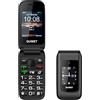 Guwet Telefono Cellulare per Anziani con Tasti Grandi,GSM Flip Senior Telefoni per Persone Anziane,phone Dual SIM con Tasti Grandi e Facile da Usare,Display 2.4,SOS Notruftaste,Chiamata,Rapida,Volume Alto