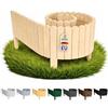 Floranica Bordo Giardino Flessibile 20 x 200 cm Grezzo Bordi Aiuole Legno Rollborder Bordura per Giardino Palizzata