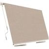 Aeffe Brico Aeffe Tenda da Sole a Caduta 300 x 250 Centimetri cm Avvolgibile, Estensibile, Struttura in Alluminio Tessuto 280gr/mq (Beige 250x200)