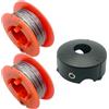 Gotrain Bobina di ricambio per decespugliatore Bosch ART 23 26 30 Combitrim Easytrim, diametro 1,6 mm, 8 m, con copertura F016L71088 (2 bobine + 1 copertura)