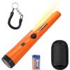 Aidisy Pinpointer - Rilevatore di metallo impermeabile IP68, rilevamento completo a 360°, con vibrazione audio, accessorio professionale per la ricerca del tesoro, con batteria da 9 V, fondina, nastro di