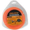 TOOLMAK Filo decespugliatore Nylon Tondo 2,4 mm x 78 m, Filo Ricambio per tagliabordi e decespugliatore, Resistente e Flessibile per Erba Alta, Bordi Prato e Giardinaggio (TMK19337)