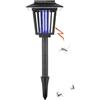 EONYUANGUO Lampada UV per Insetto Solare, Energia Solare Repellente per zanzare Zapper Killer Lampada UV Insetto Pest Giardino Esterno Prato Luce Impermeabile