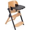 Chicco Meraviglia Seggiolone Evolutivo 4 in 1 Legno FSC 110 Kg dalla Nascita a 99 Anni colore Ebony