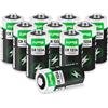 Vemfay Batteria CR123A, 10 Pile CR123a 3V Litio Lunga Durata Batterie CR123 per Dispositivi Leggeri con Elevato Fabbisogno Energetico, Torce, Rilevatori di Fumo, Sistemi di Allarme, Proiettori, Telecamere
