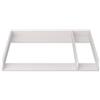 regalik Fasciatoio con Divisorio per IKEA MALM, Piano Cambio Rimovibile, Scomparto Laterale, Bianco, 80 × 72 cm, Profondità 48 cm