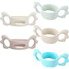 CVDYWDJIE Confezione Da 5 Manici Per Biberon, Manici Per Biberon In Silicone, Manici Durevoli Per Biberon, Accessori Per Biberon, Riutilizzabili