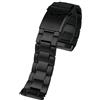 ROUREOX 22MM Cinturino Orologio Sostituzione Metallo, Interfaccia Specializzata, Uomini Braccialetto Distribuzione Acciaio Inossidabile per Seiko PROSPEX Turtle SRPA21J1/SRPE99K1-Nero 3-Bead 22MM