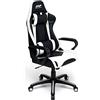 SGP Gaming Station Corners Poltrona Gaming, Pelle Sintetica, Bianco, L