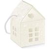LE GEMME DI VENEZIA N.10 PZ Scatola Casetta Harmony Bianca Regalo Bomboniera Matrimonio Varie Misure cm Made in Italy (12x12x11)