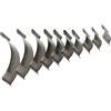 ABOOFAN Set 10pezzi Fustelle per Pelle Angoli Decorativi in Metallo Shallow Round per Punzonatura della Pelle e Finitura Cintura Wallet per Artigianato in