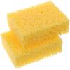 Artibetter 2 Pezzi Spugne Rettangolari per Pittura e Ceramica, Spugne Gialle in Materiale Assorbente, Facili da Pulire e Portatili per Lavori di Arte e Fai-da-Te