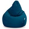 Loft 25 Sedia Gaming Bean Bag per Adulti | Seduta A Sacco per Esterni e Interni | Resistente all'Acqua Pouf | Puff Poltrona Sacco con Schienale (Bean Bag, Blu marocchino)