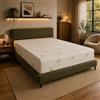 Ginflex Materasso Singolo Memory 90x200 Altezza 22cm Tessuto Aloe Vera Sfoderabile + 1 CUSCINO IN REGALO | Antiacaro - Anallergico - Antibatterico | 100% Made in Italy (90X200)