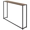 AKTIVE Max Home Tavolo radiatore, 105x20x82 cm, Peso massimo 8 kg, Struttura in acciaio nero, Ripiano effetto legno, Per ingresso, Salotto, Sala da pranzo, Corridoio, Camera da letto (18515)