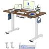 FLEXISPOT Scrivania Regolabile in Altezza 140×80 cm - Con Ganci e Piano Monoblocco 25 mm, Scrivania Ergonomica con Display LED Altezza e Funzione Memoria