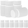LALADEFIEE Bottiglie in Plastica Bianca 20 Pezzi da 50ml con Tappo a Vite Leggere e Sigillate per Pillole e Caramelle, per Viaggio e Ufficio