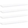 vidaXL Ripiani per Libreria 4 pz Bianchi 40x10x1,5 cm in Multistrato