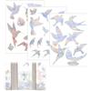 PacuM 32 Pezzi Anticollisione per Uccelli Prismi Adesivi Anti Collisione Vetri Catcher Sticker Adesivi Anticollisione Suncatcher Adesivi Finestre Con Prisma Arcobaleno Rainbow Suncatcher Animali Domestici