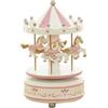 Generico Giostra musicale - Kit carillon rotante in legno, squisito giocattolo con melodia, dispositivo musicale per dormire | Professionale decorativo cake topper ornamento vivaio camera da luce notturn