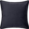 Morbidissimi - Set 2 Fodere Copricuscino Arredo Danae in Velluto 50x50 cm Nero, Cuscini Decorativi con Cerniera Nascosta, Tinta Unita per Divano Letto Poltrona, Senza Imbottitura AC212