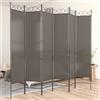 Generico Divisorio a 6 Pannelli Antracite 240 x 220 cm Tessuto,Mobili,Separè-350176