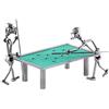 Steelman24 I Omini di Viti Biliardo I Idee Regalo Originale I Soprammobili in Metallo I Modellino