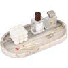 TABHOUKIT Vassoio Bagno Marmo Ovale Vassoio Portaoggetti Moderno Decorazioni Svuotatasche Ingresso Organizzazione per Candele Profumi Cucina Tessuti Sapone Shampoo Cosmetici Viva Jade 30 x 15 cm
