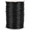Cikonielf 160m filo di cotone cerato filo filo linea di cera fai-da-te collana di corda tessuta a mano filo di cotone filo di cotone 1mm(nero)