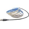 Vrabocry Striscia LED da 5 V USB 2835, 3 mm, larghezza stretta, PCB 120 LED/m, diodo a nastro LED, bianco naturale, 5 m, retroilluminazione a LED, per decorazione della stanza