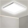 Ouyulong Plafoniera Led Luce Fredda 36W, Plafoniera Soffitto Cucina 4100LM,6500K,IP44 Impermeabile Plafoniere Bagno,Plafoniere da Soffitto per Soggiorno Camera Corridoio Ufficio