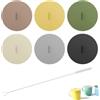 TNSLAND 6 Pezzi Coperchi in Silicone Riutilizzabili Anti-Polvere per Tazze Bicchieri Mug Caffè Boccale Birra, antipolvere, sigillati ermetici