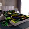 Loussiesd Set di lenzuola per videogiochi, set di lenzuola per videogiochi, set di lenzuola per videogiochi, videogiochi, console con tasca profonda con lenzuolo con angoli, lenzuolo piatto, federa per