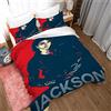 Ste-X Biancheria Da Letto 200 X 200, Michael Jackson, Cantante Idol Set Copripiumino E 2 Federe 80 X 80 Cm, 3 Pezzi Morbido Soffice Set Biancheria Da Letto Con Cerniera (150x200cm,modello 03)