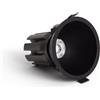 LEDKIA LIGHTING Faretto Downlight LED 9-12W Conico Areni Foro Ø 85 mm 4000K Nero Bianco Naturale 9 W