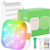 GUODDM 2 Luci LED Subacquee con Telecomando, Luci Magnetiche Impermeabili IP68, Modello Ricaricabile, Adatte for Doccia, Piscina, Stagno, Acquario, Vasca da Bagno, Feste