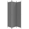 Homgoday Divisorio a 3 Pannelli Antracite 150x220 cm in Tessuto, Privacy Divisorio per Ambienti, Pieghevoli Paravento da Interno Separé Divisorio Pannelli Divisori Decorativi per Interni Casa Ufficio